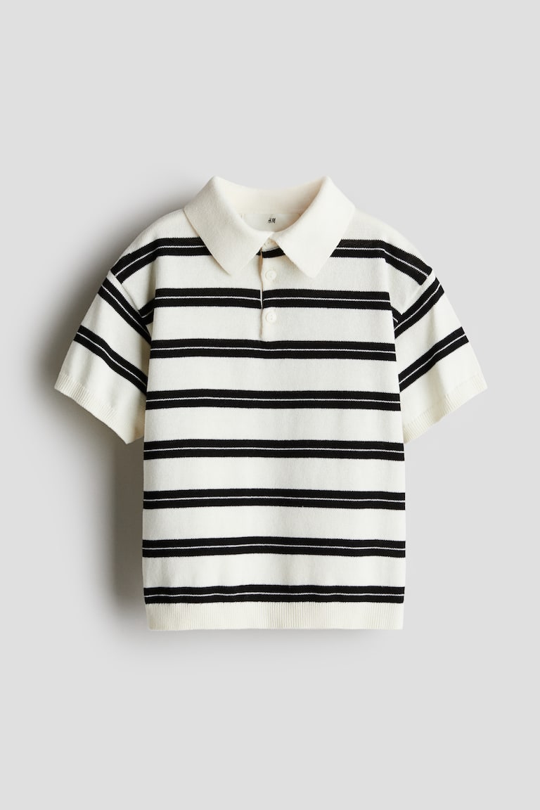 H&M Poloshirt Aus Baumwollstrick