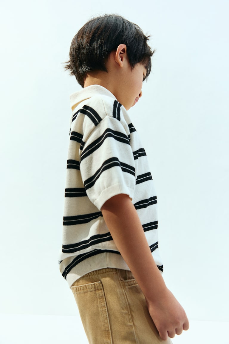 H&M Poloshirt Aus Baumwollstrick