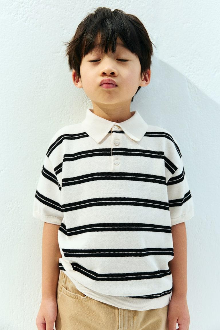 H&M Poloshirt aus Baumwollstrick