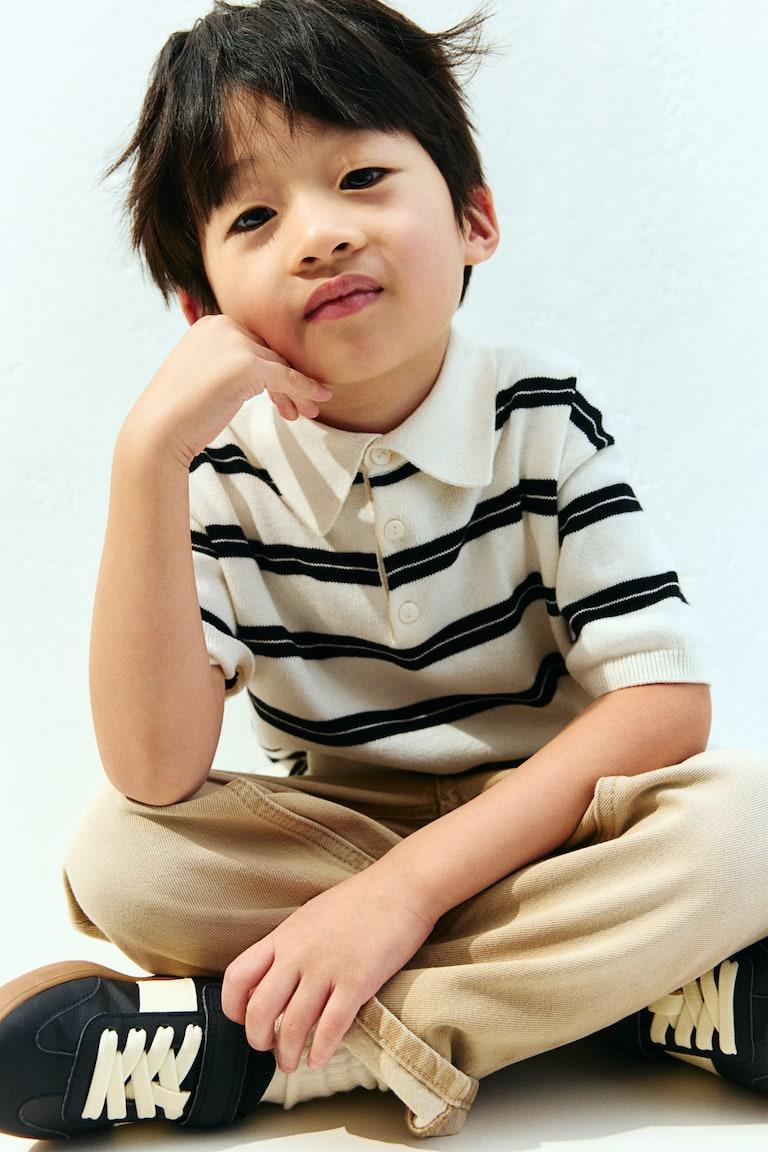 H&M Poloshirt Aus Baumwollstrick