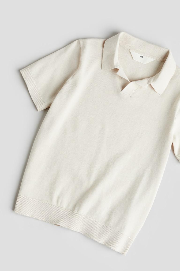 H&M Poloshirt Aus Feinstrick
