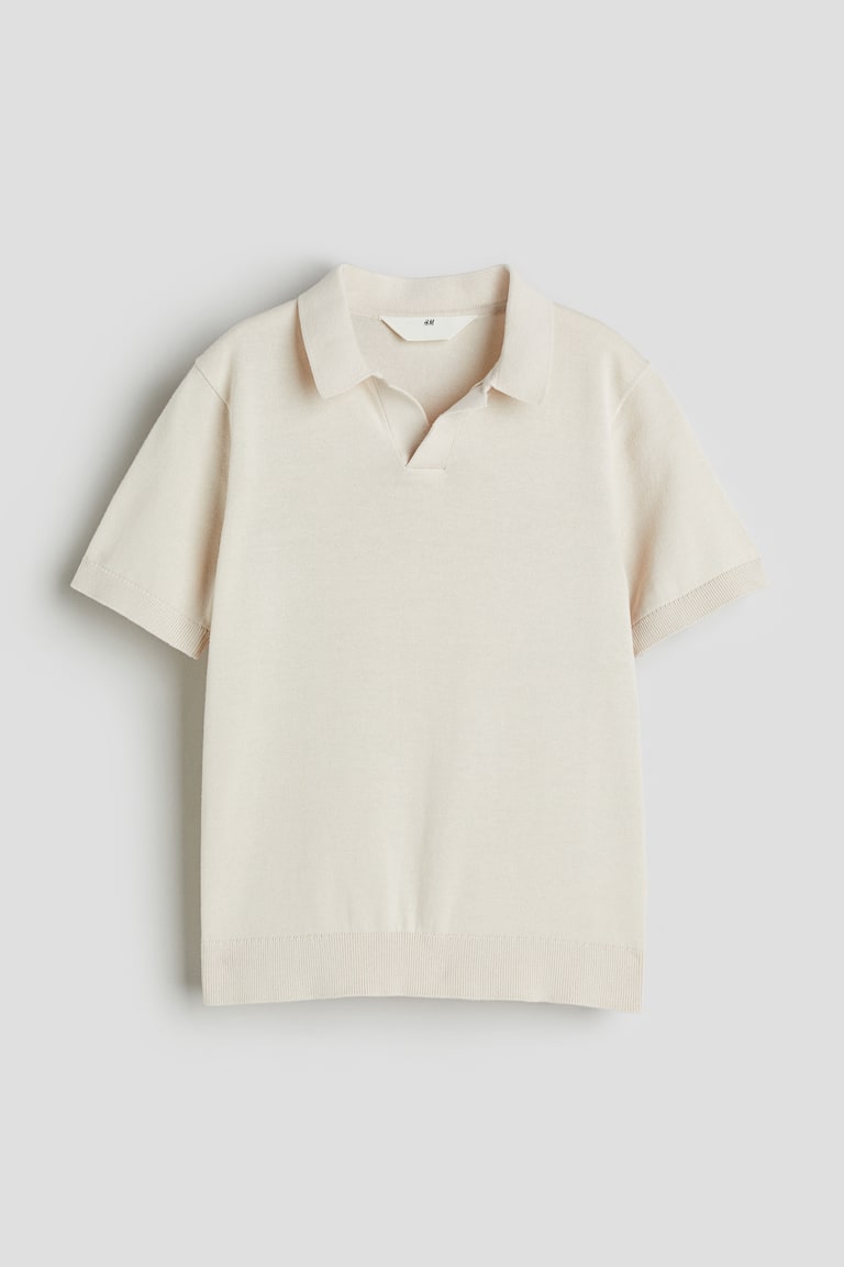 H&M Poloshirt aus Feinstrick