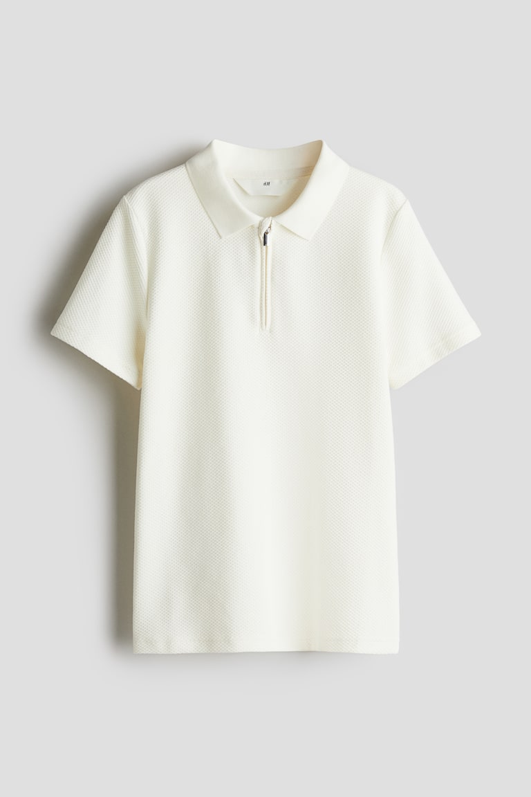H&M Poloshirt Mit Zipper