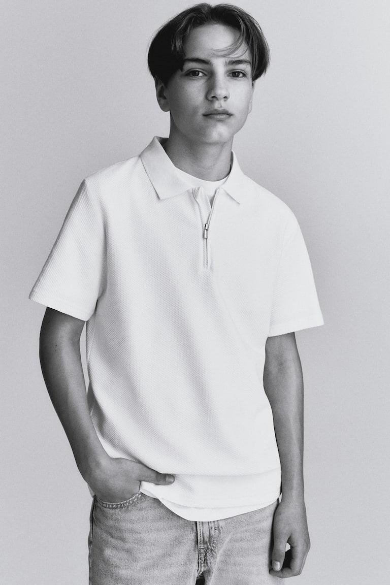 H&M Poloshirt mit Zipper