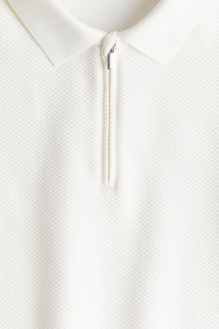H&M Poloshirt Mit Zipper