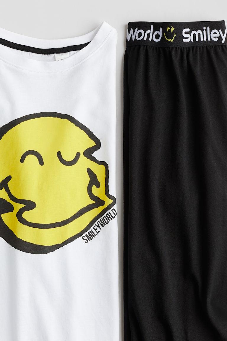 H&M Pyjama Aus Baumwolle Mit Printmotiv