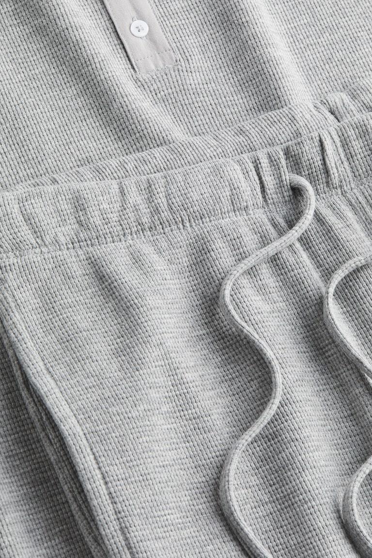 H&M Pyjama Mit Waffelstruktur Regular Fit