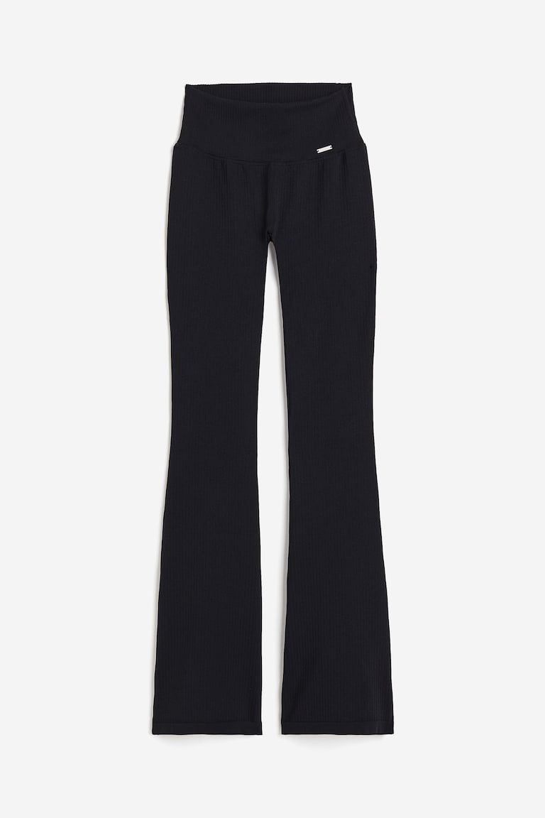 H&M Ribbed Seamless Flare Tights