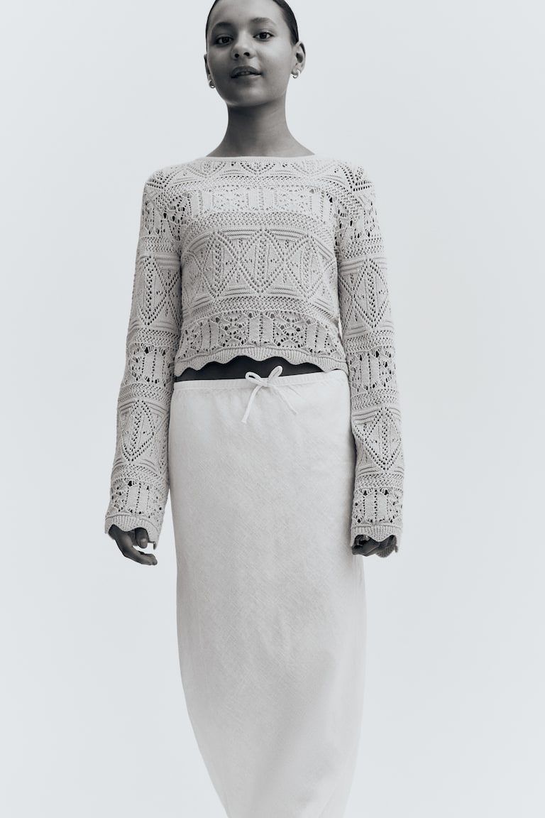 H&M Rock Aus Leinenmix