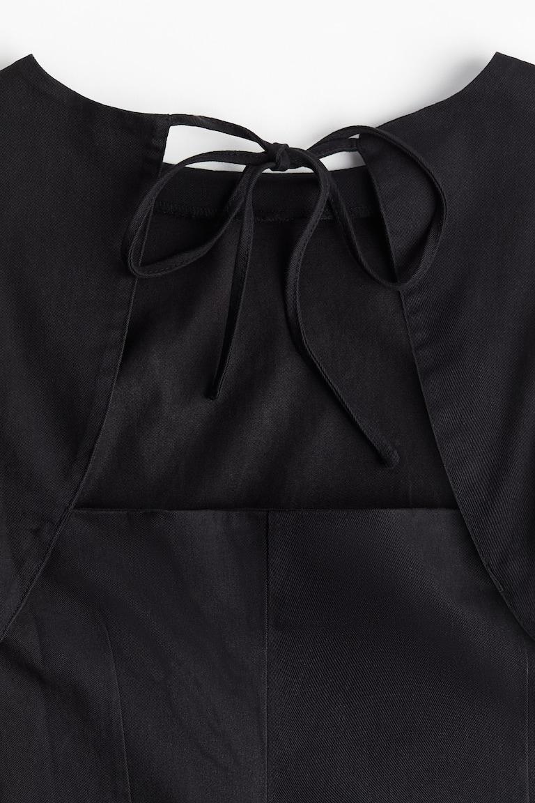 H&M Rückenfreies Baumwollkleid