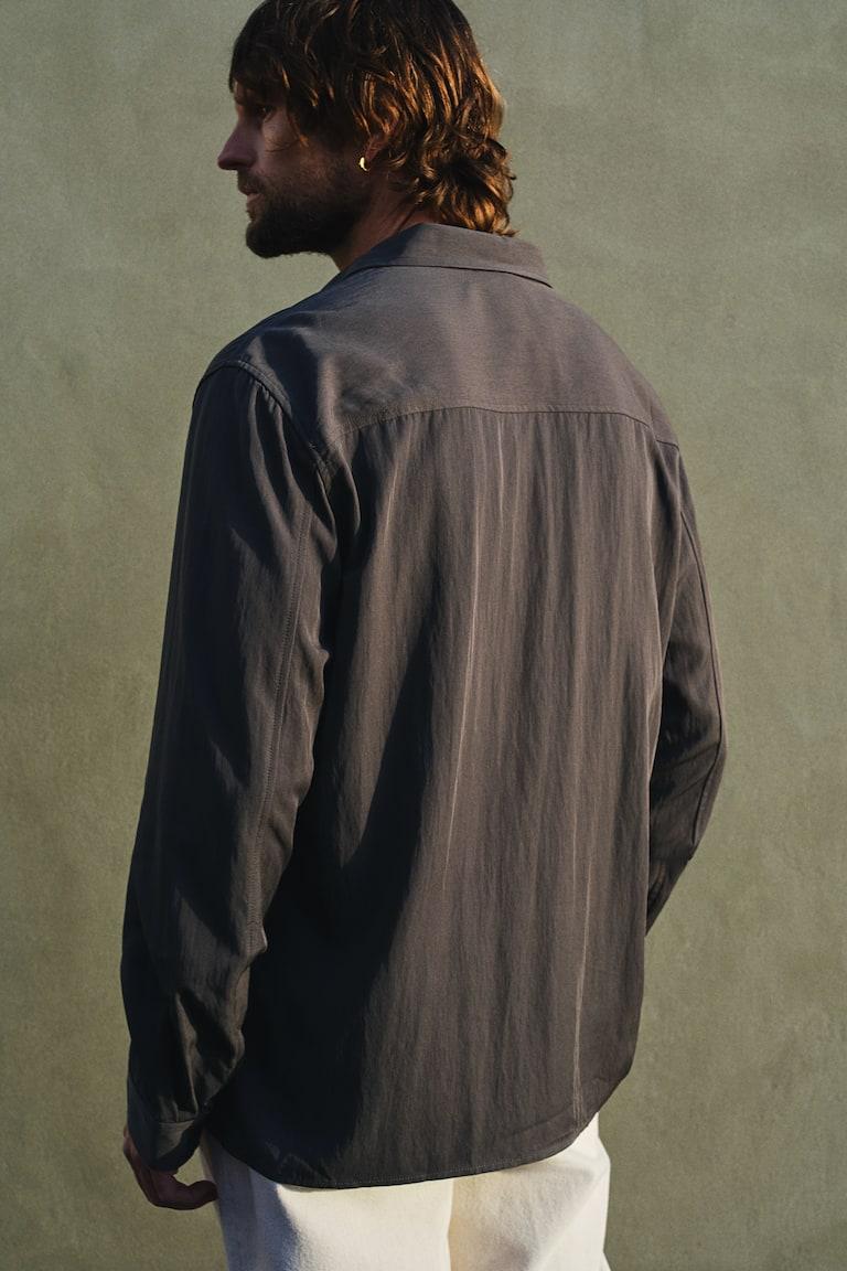 H&M Satinhemd In Loose Fit