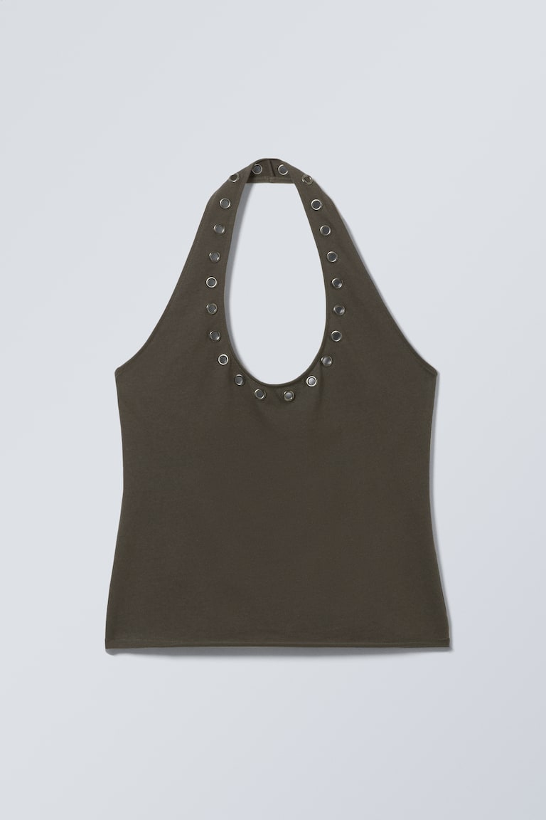 H&M Schmales Neckholder-Top Mit Ösen