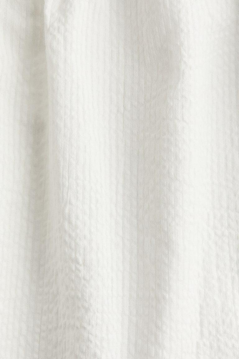 H&M Seersucker-Bluse Aus Baumwolle