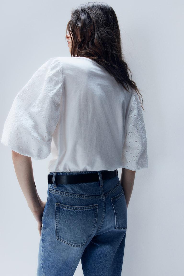 H&M Shirt Mit Ballonärmeln