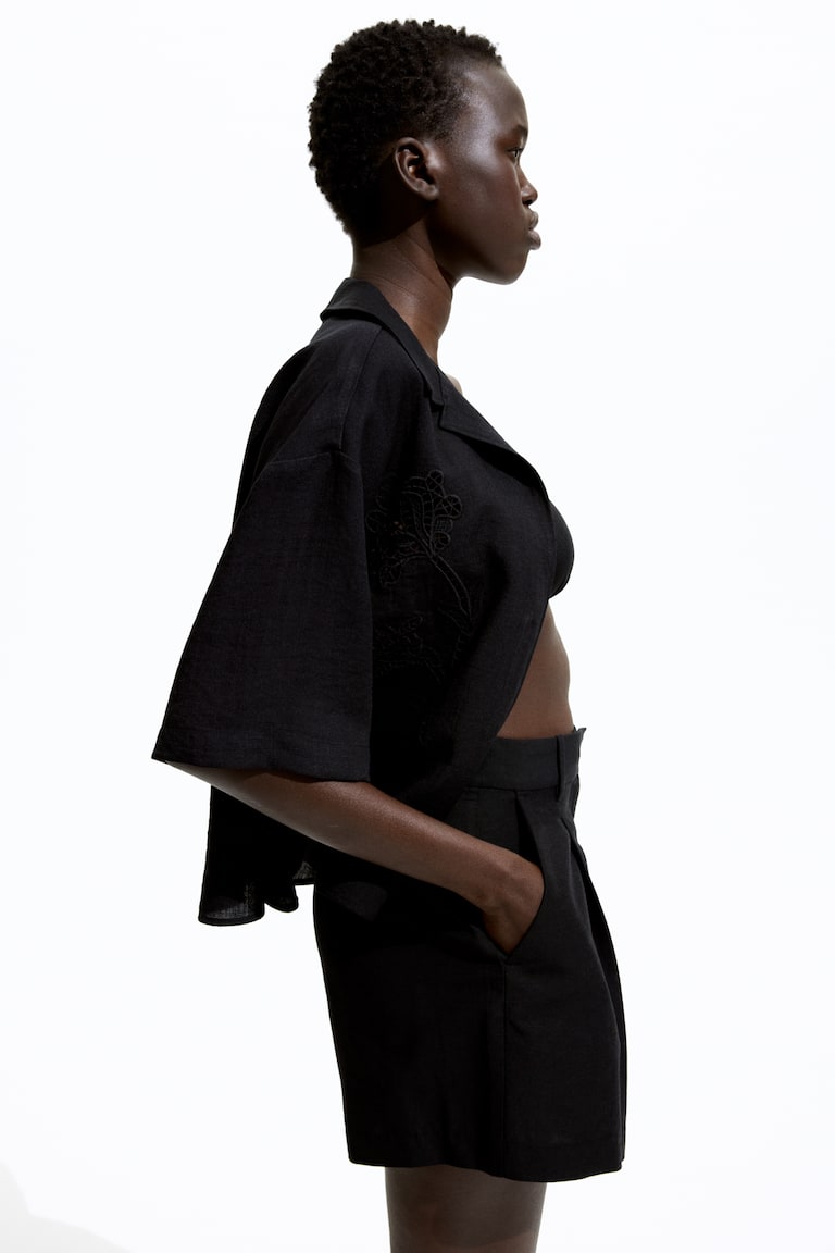 H&M Shorts aus Leinenmix