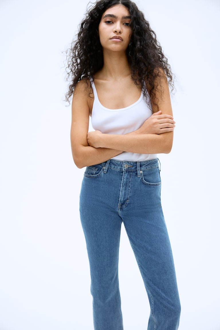H&M Slim Straight High Ankle Jeans
