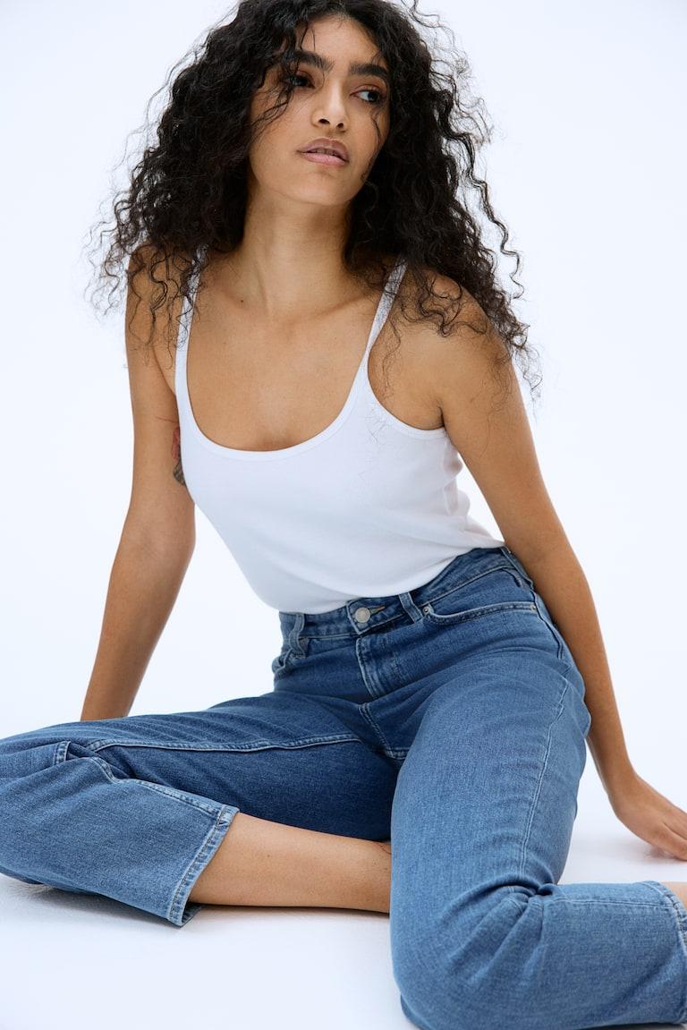 H&M Slim Straight High Ankle Jeans