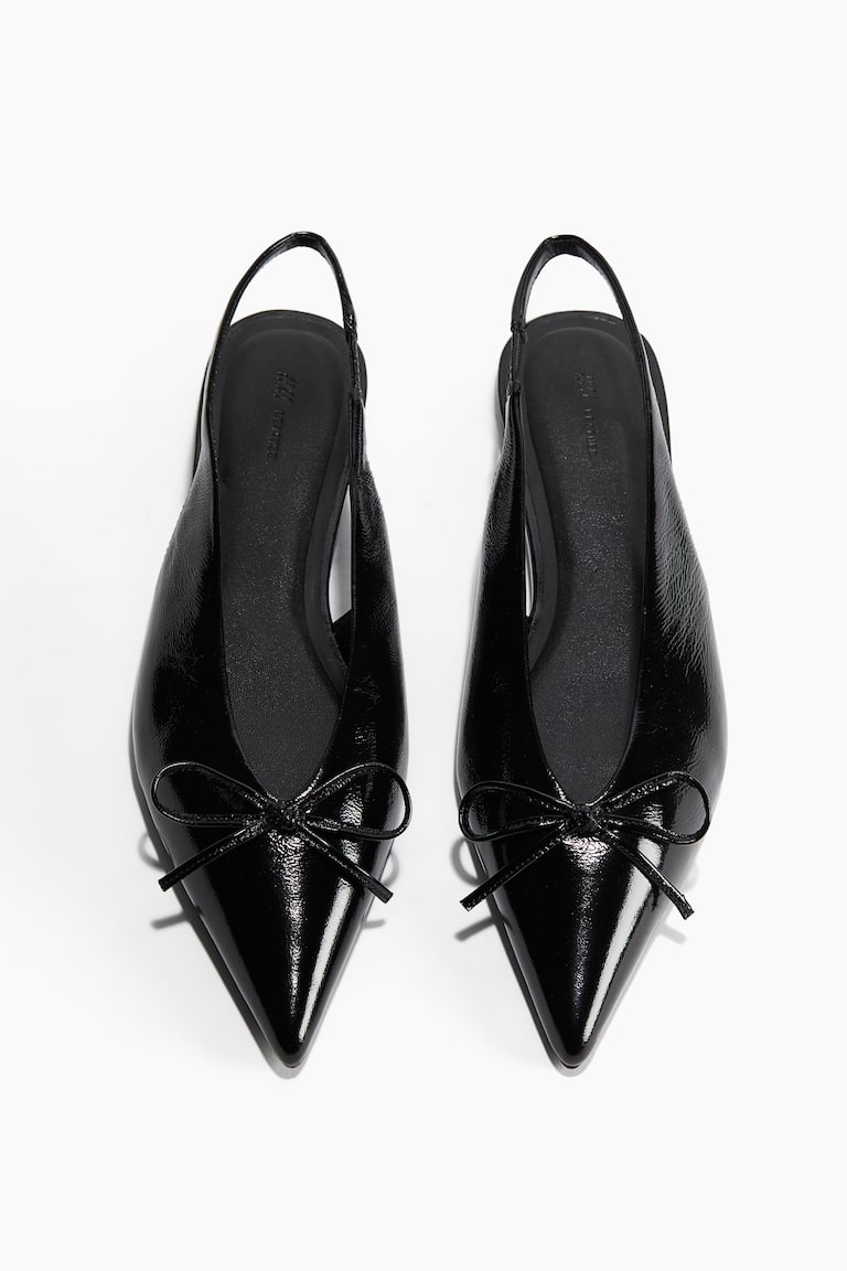 H&M Slingback-Ballerinas aus Leder