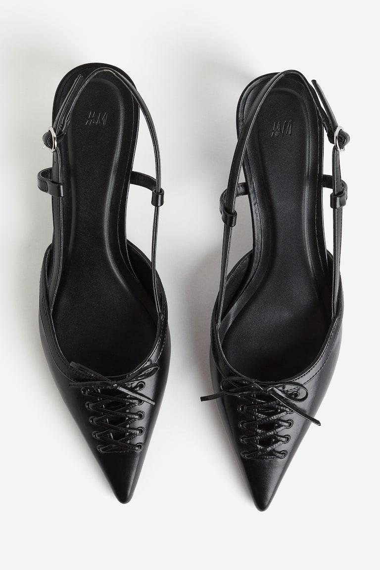 H&M Slingpumps Mit Schnürung
