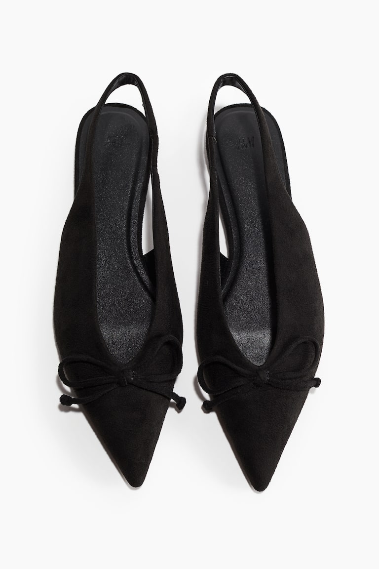 H&M Slingpumps Mit Zierschleife