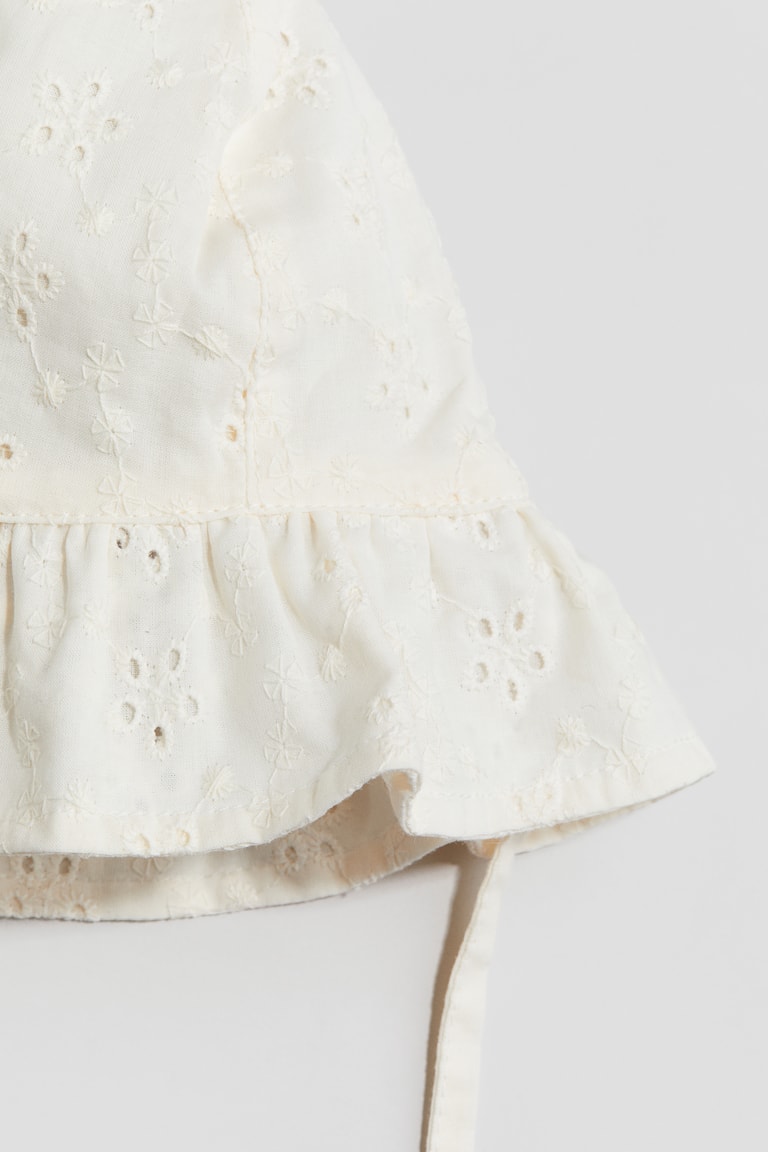 H&M Sonnenhut Mit Broderie Anglaise