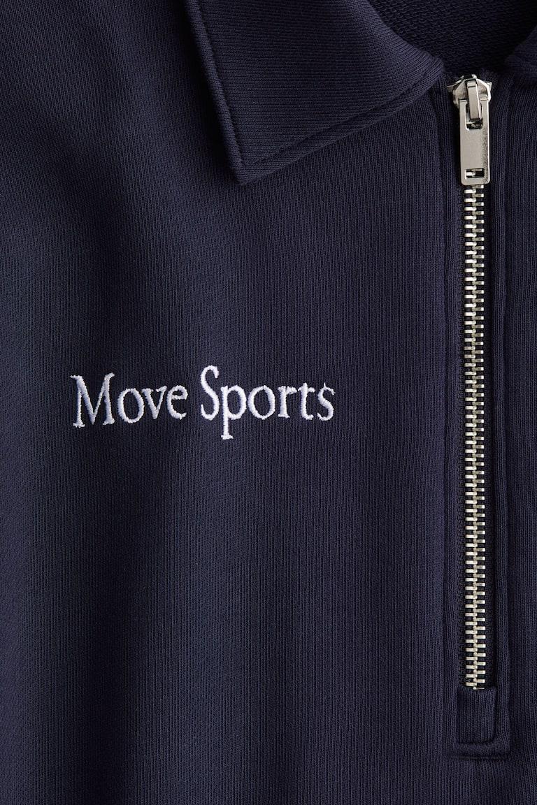 H&M Sport-Sweatshirt Mit Kragen