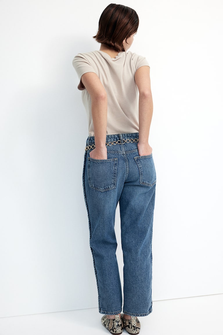 H&M Straight High Ankle Jeans