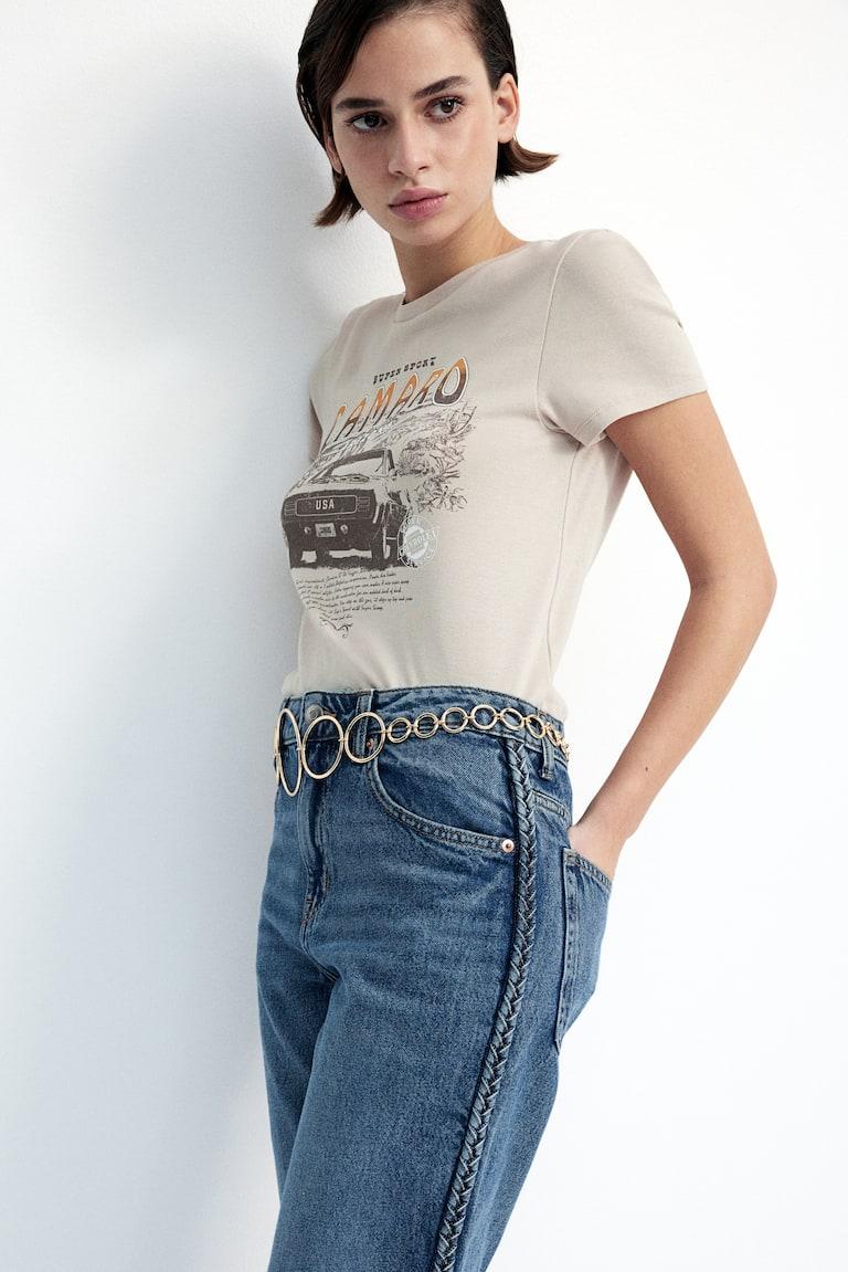 H&M Straight High Ankle Jeans