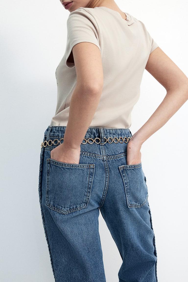 H&M Straight High Ankle Jeans
