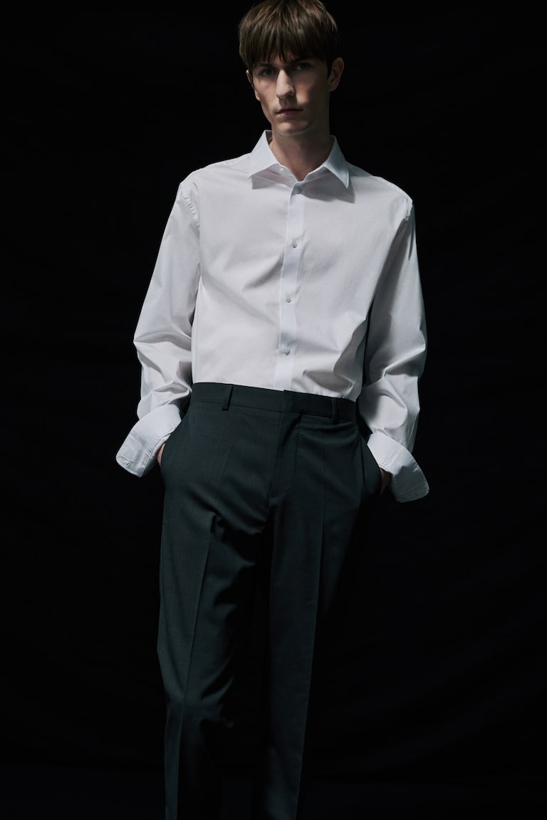 H&M Stretchiges Hemd In Slim Fit