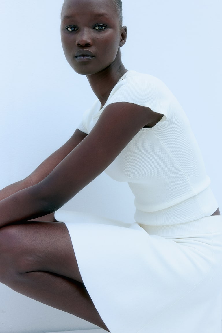 H&M T-Shirt aus Feinstrick