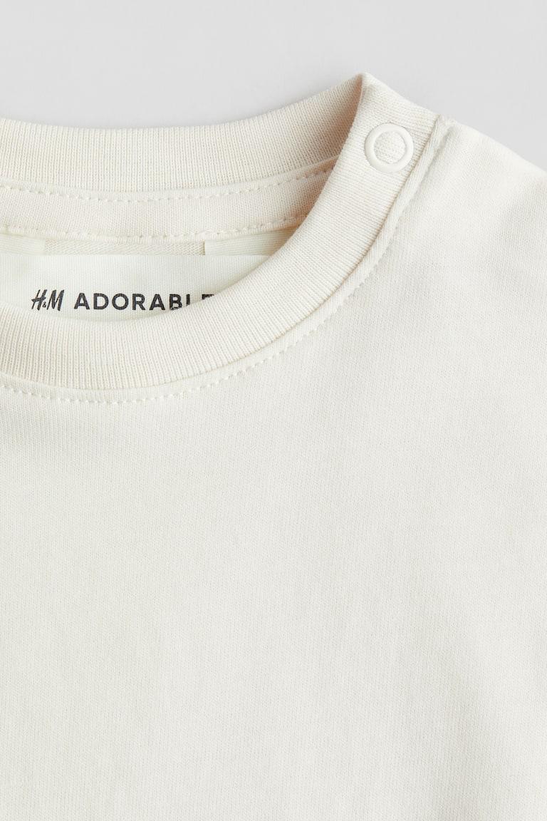 H&M T-Shirt Aus Pima-Baumwolle In Loose Fit