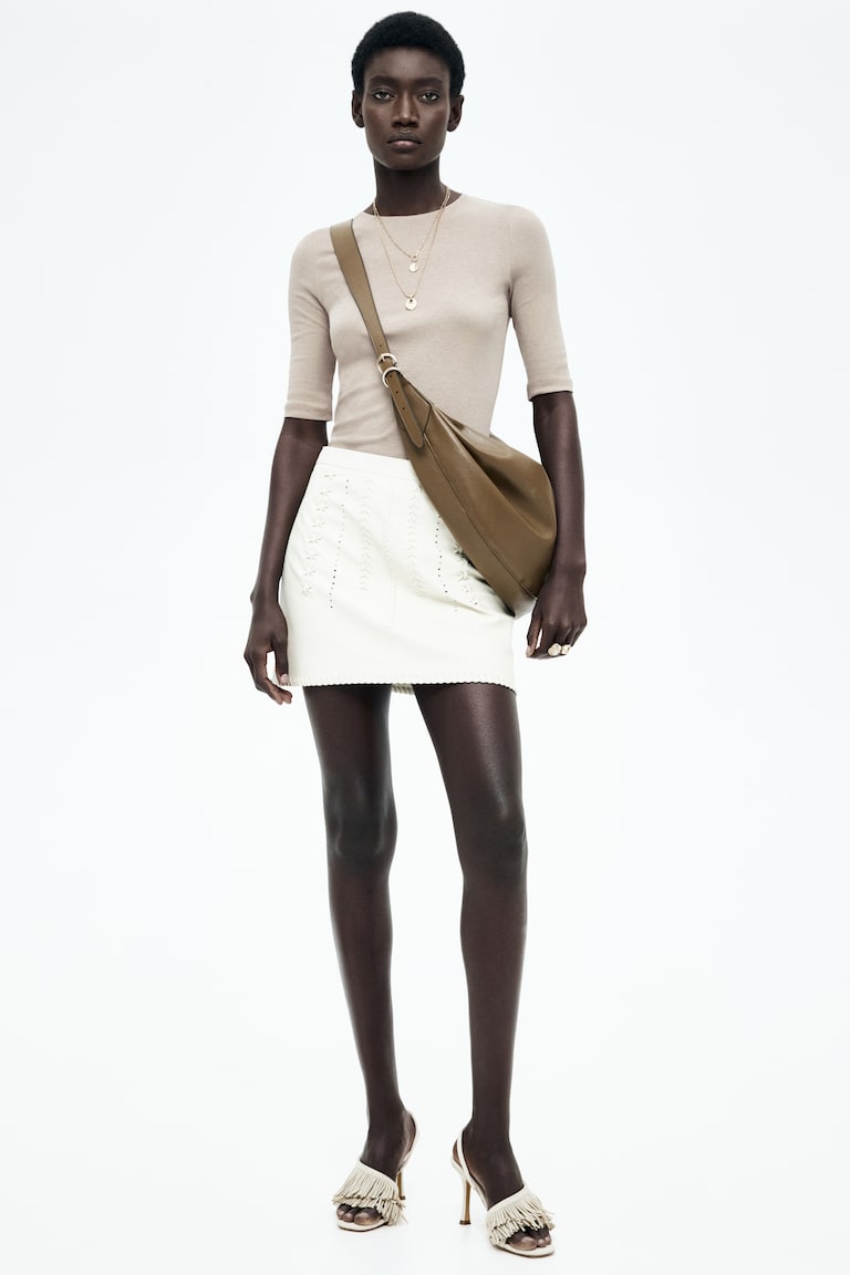 H&M T-Shirt Aus Pima-Baumwolle