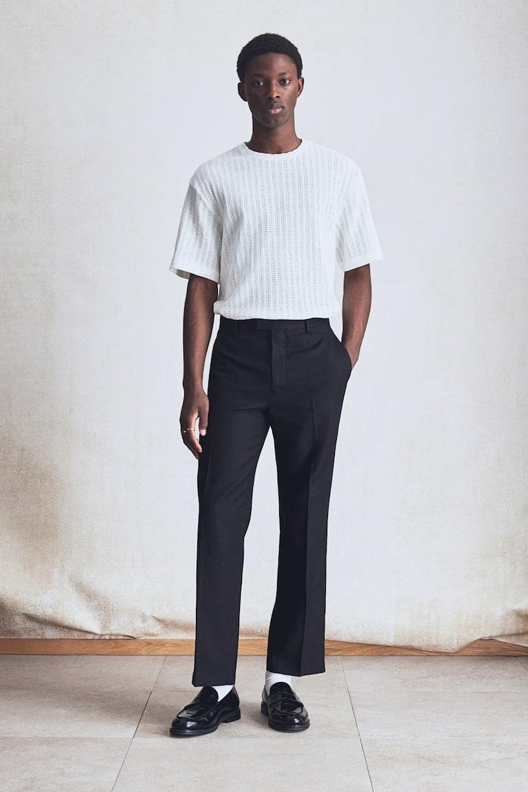 H&M T-Shirt Im Häkellook In Regular Fit