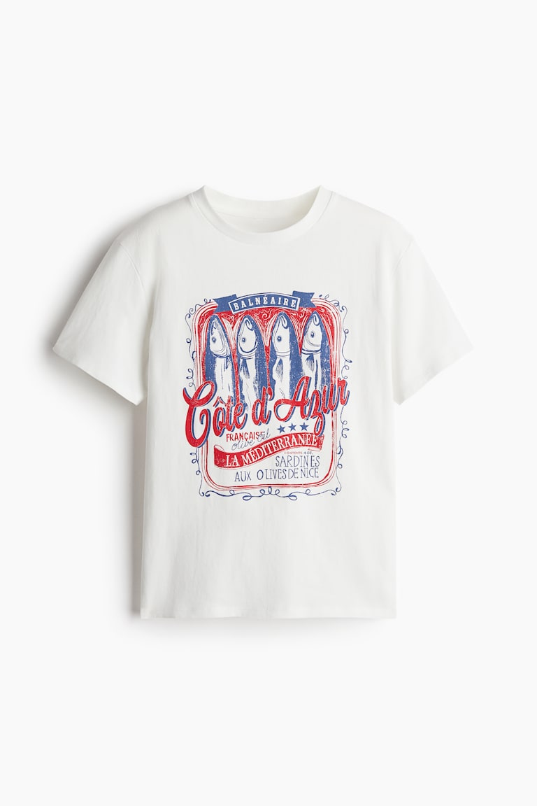 H&M T-Shirt Mit Motiv