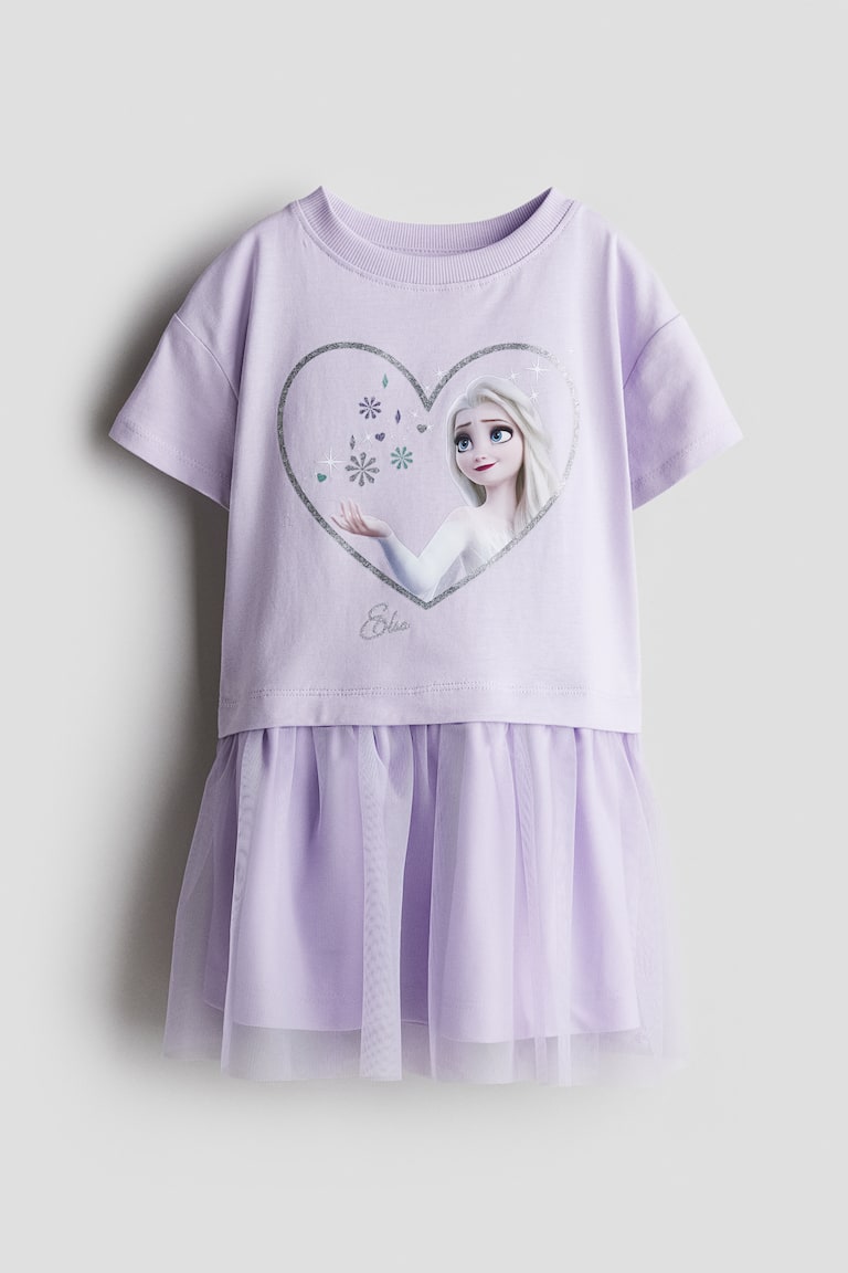 H&M Tüllkleid mit Motivprint