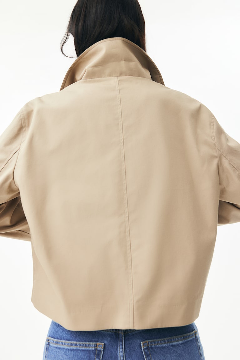 H&M Twilljacke Mit Kragen