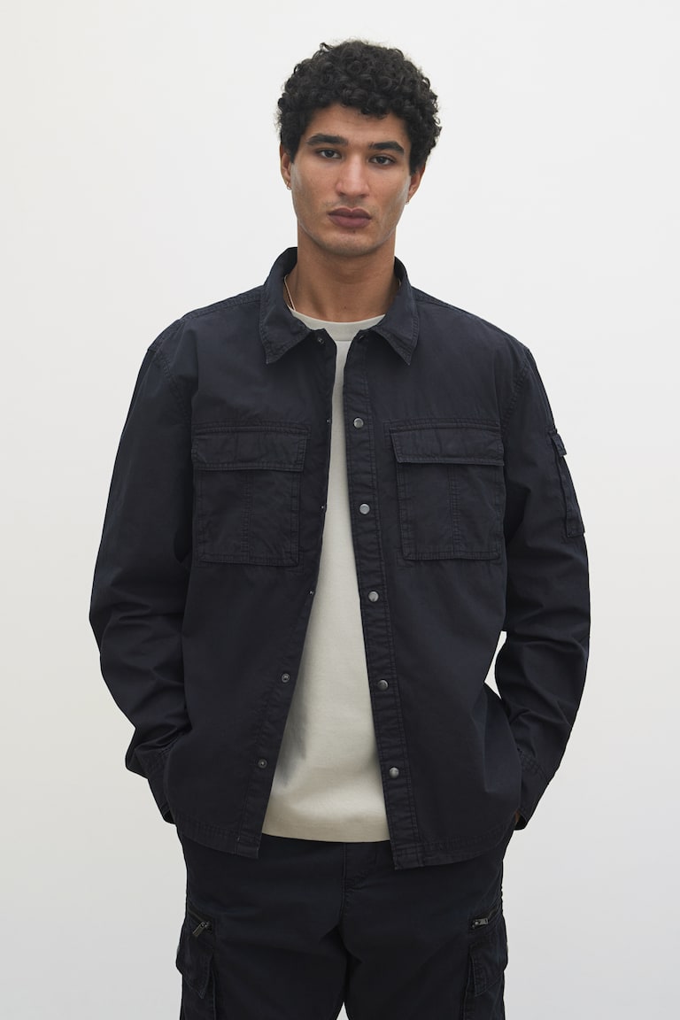 H&M Utility-Overshirt in Regular Fit