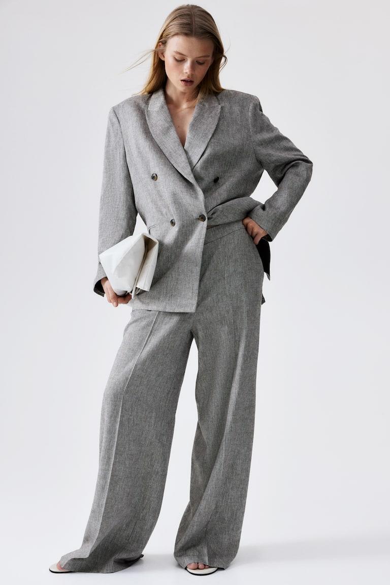 H&M Weite Hose aus Leinenmix