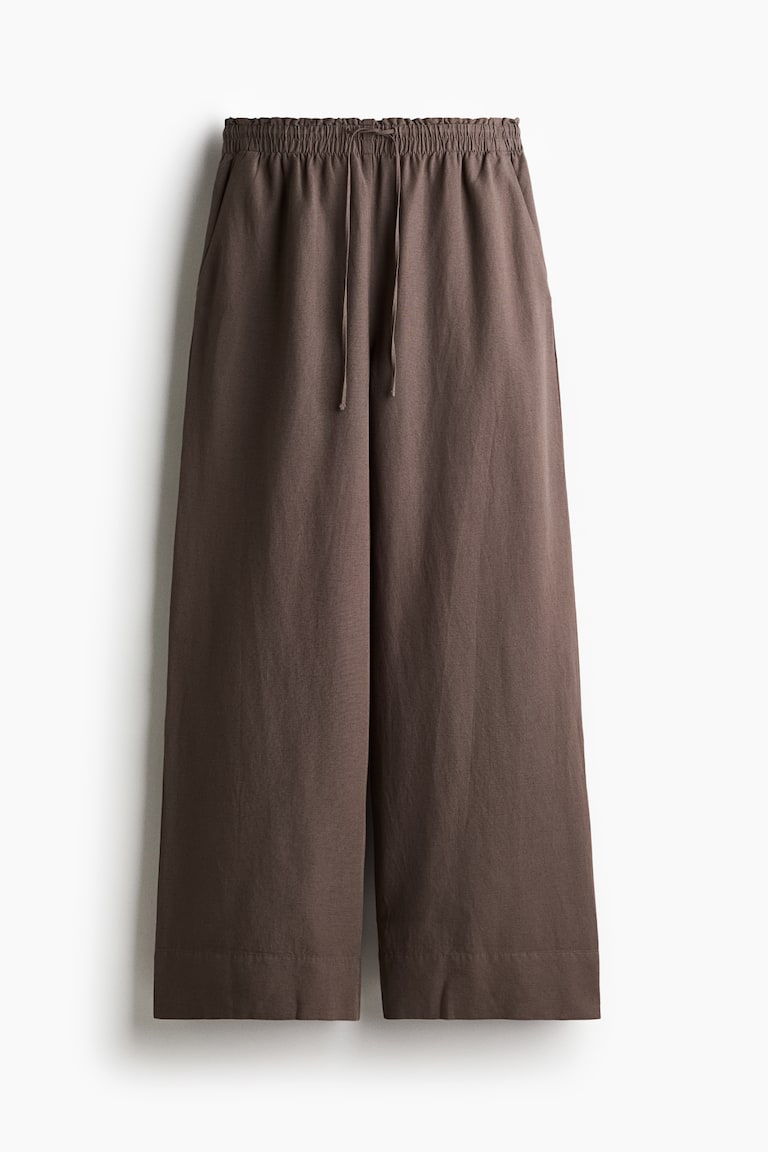 H&M Weite Hose aus Leinenmix