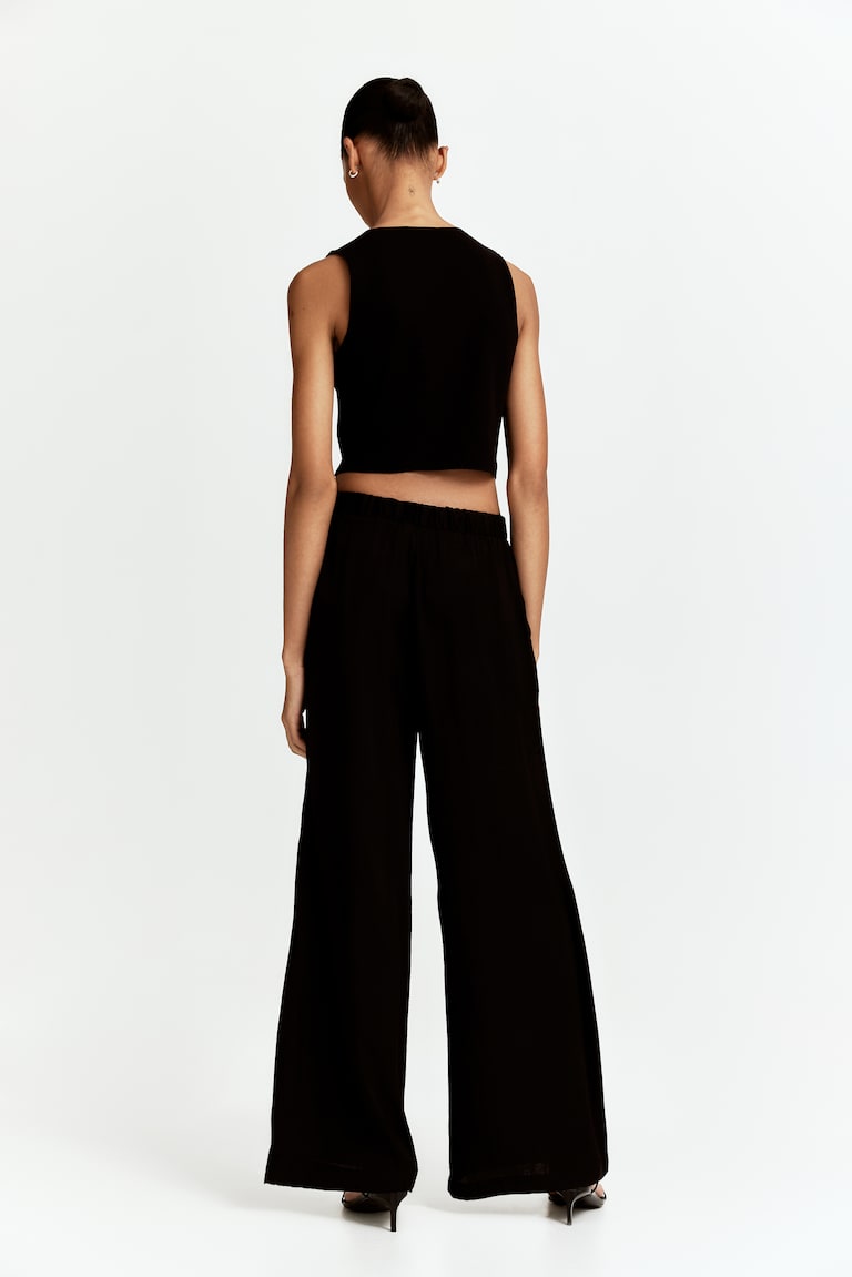 H&M Weite Hose Mit Kordelzug