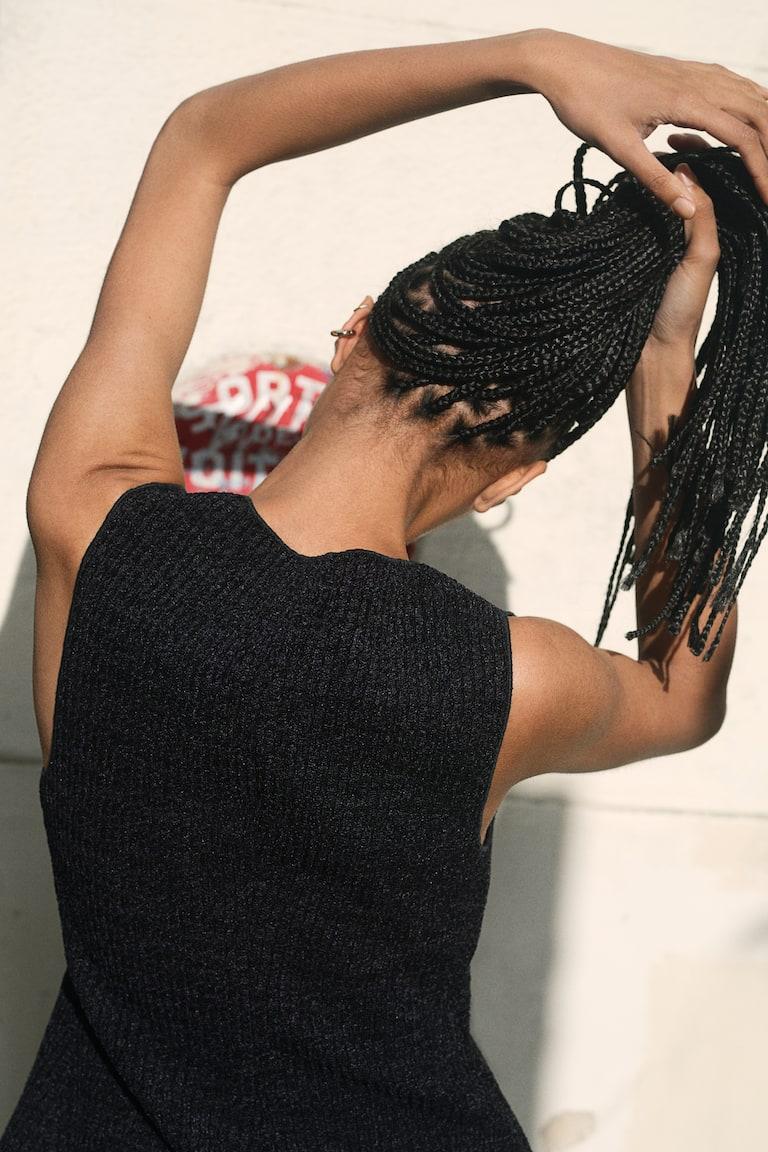 H&M Weste Aus Strukturjersey