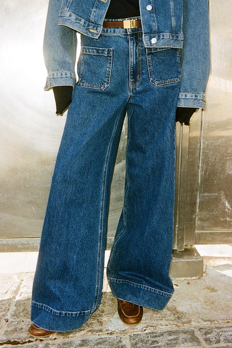 H&M Wide High Jeans