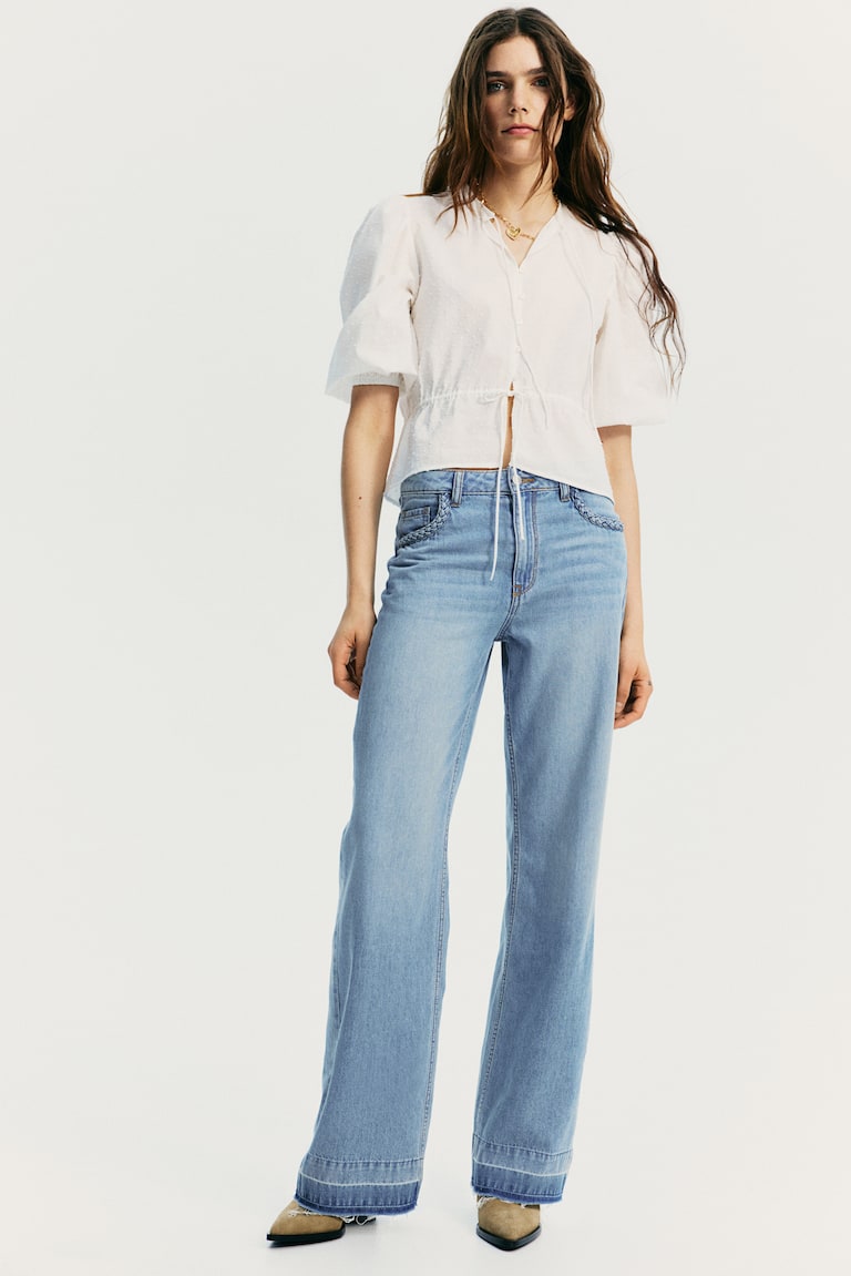 H&M Wide High Jeans