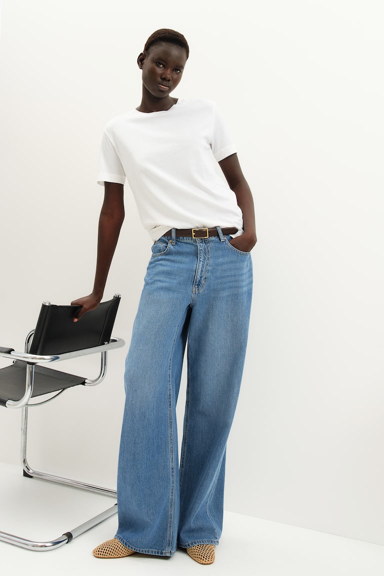 H&M Wide High Jeans