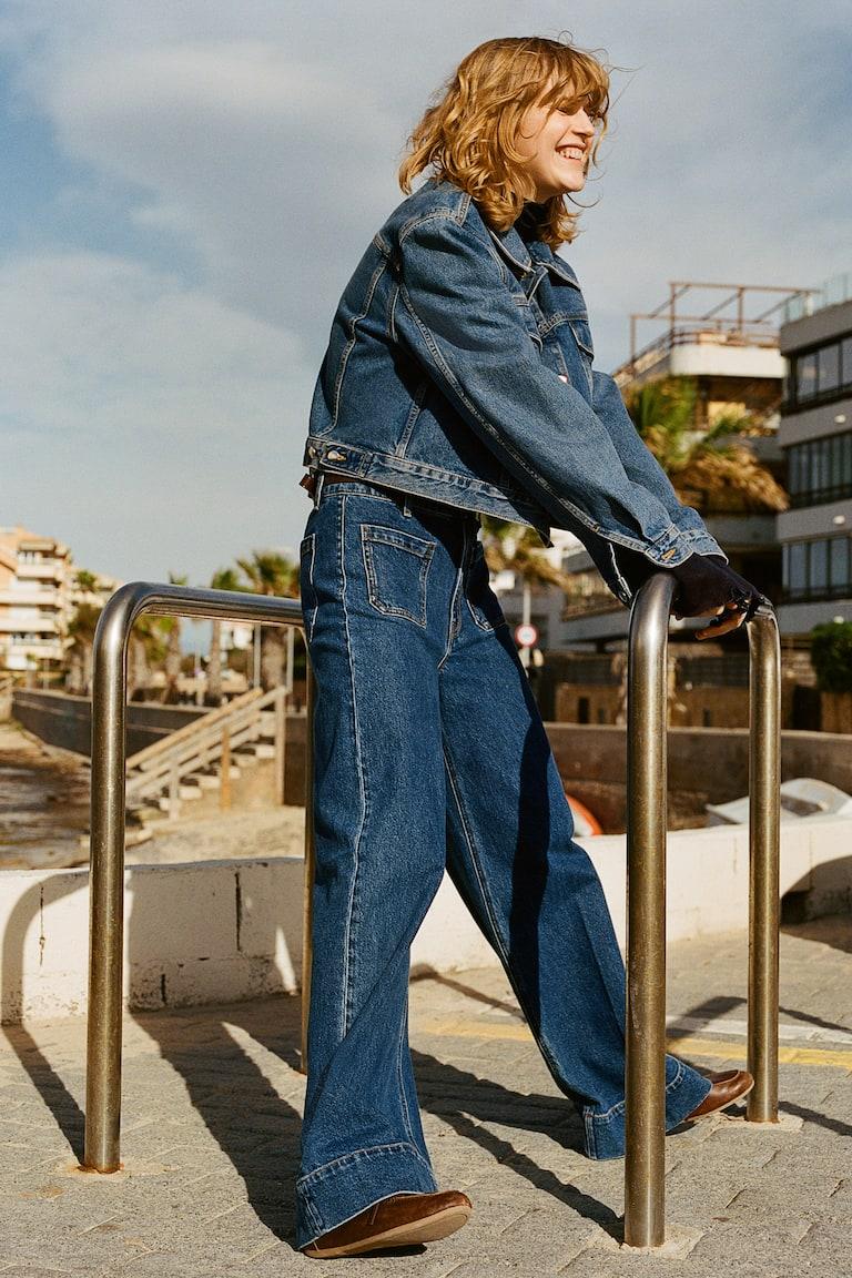 H&M Wide High Jeans