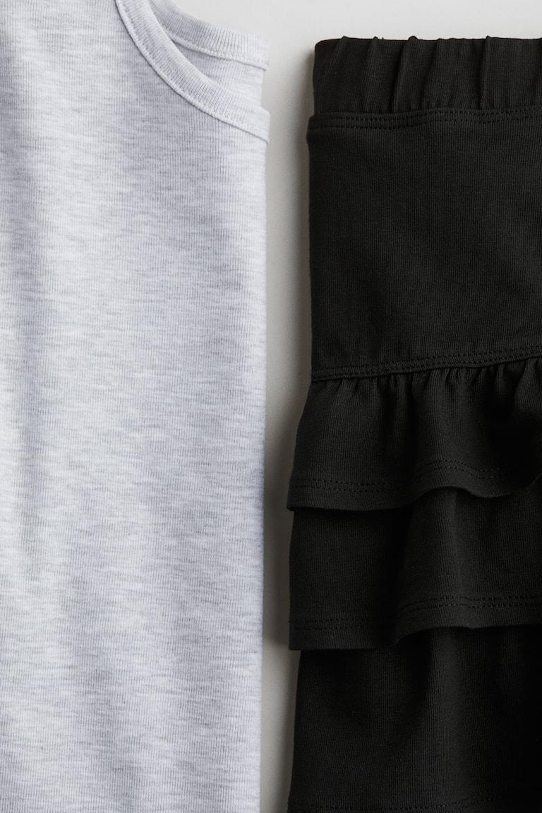 H&M Zweiteiler Aus Baumwolljersey