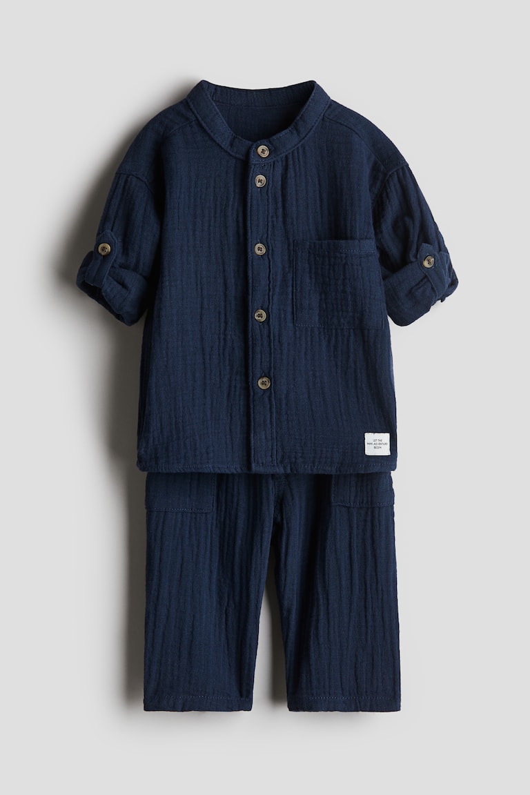 H&M Zweiteiler aus Baumwollmusselin