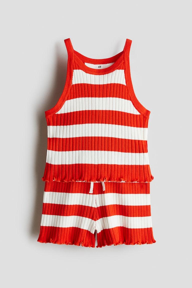 H&M Zweiteiler In Rippstrick