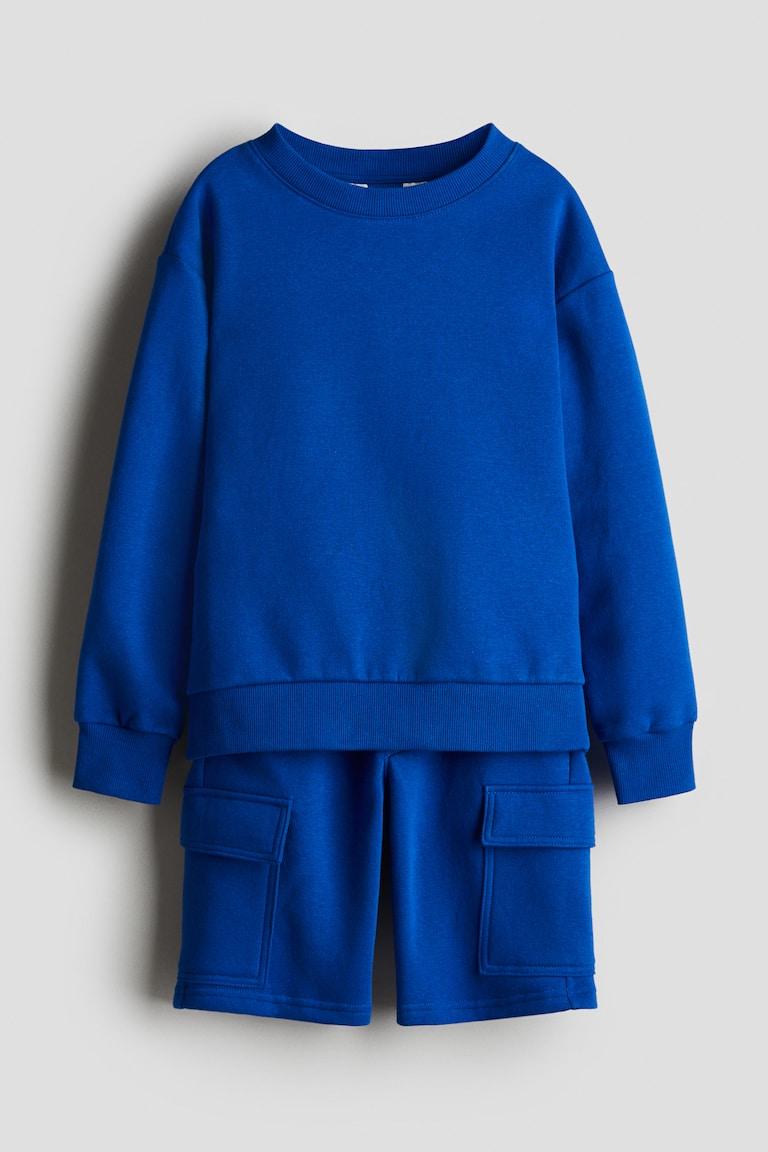 H&M Zweiteiler mit Sweatshirt und Shorts